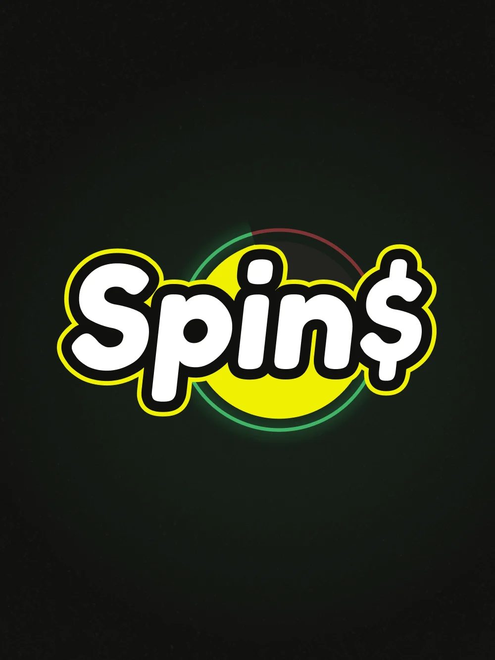 Título de tragamonedas con rueda de giro y estilo moderno de casino.